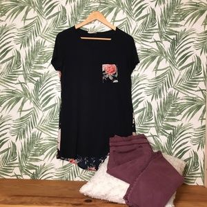 First Look Boho Floral Tee